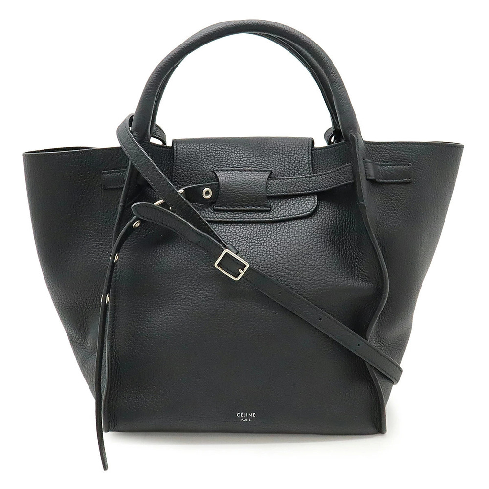 Celine Big Bag 2way Crossbody Leather Black